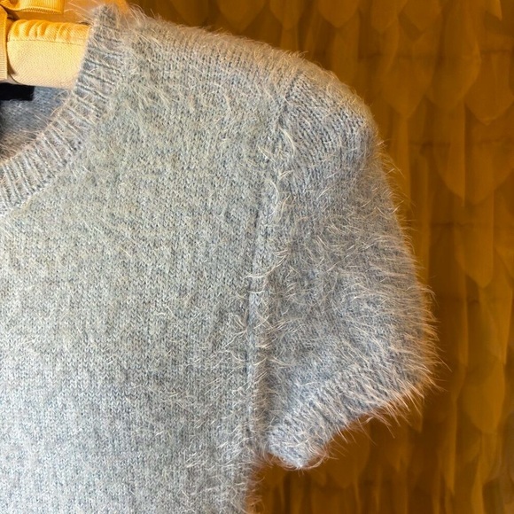 Forever 21 Fuzzy Baby Blue Sweater Dress | Women's Size Small - Picture 4 of 6